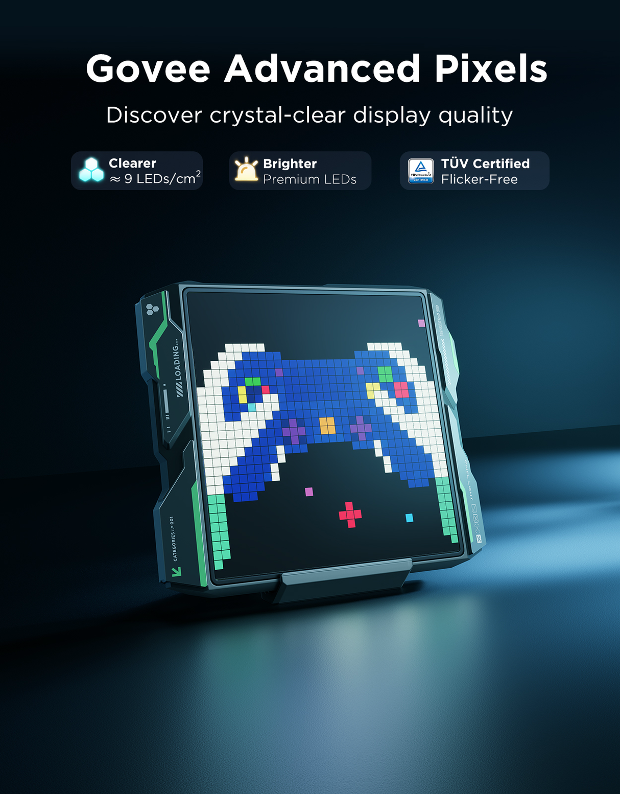 Govee Gaming Pixel Light 32x32 AI-Powered Pixel Display - H6630