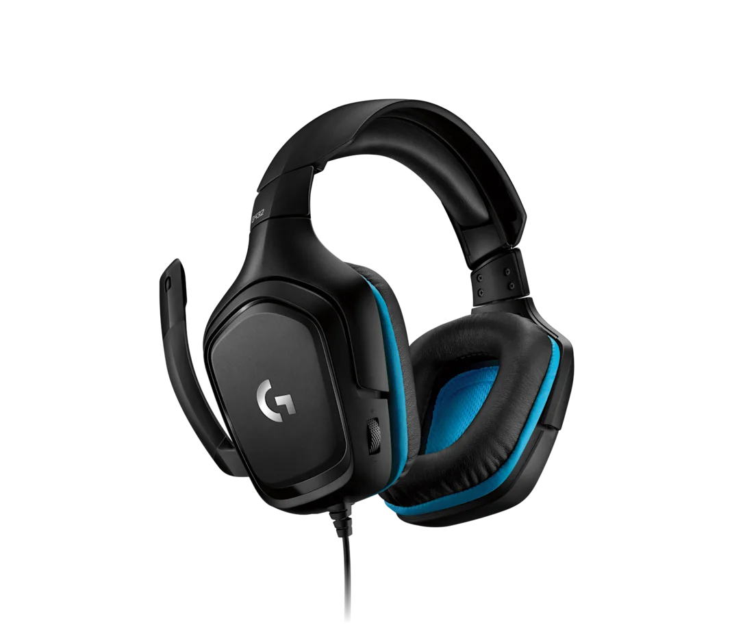 Logitech G432 Wired 7.1 Surround Sound Gaming Headset for PC & Other Platforms - Black & Blue