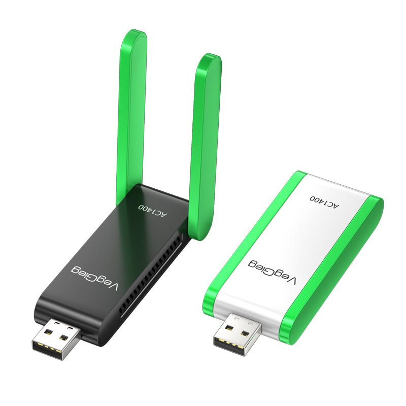 VegGieg 1400 Mbps 2.4GHz/5GHz Dual Band Wireless Network Adapter Model V-K1400