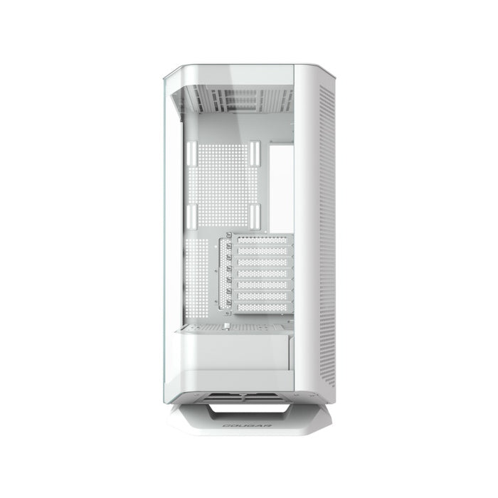 Cougar FV270 Mid Tower Two Panel Front & Left Side Tempered Glass Case with One RGB Fan - White