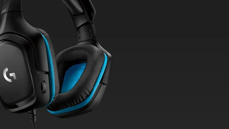 Logitech G432 Wired 7.1 Surround Sound Gaming Headset for PC & Other Platforms - Black & Blue