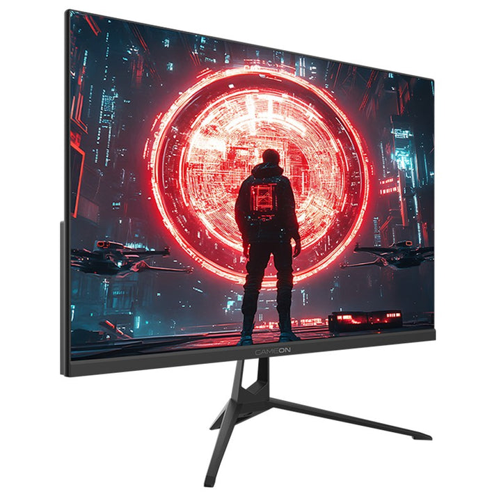 جيم اون شاشة ألعاب GOES24FHD144IPS مقاس 24 بوصة، بدقة FHD، ومعدل تحديث 144 هرتز، وزمن استجابة 0.5 مللي ثانية، ومنفذ HDMI 2.1، وتقنية IPS سريعة، مسطحة - أسود