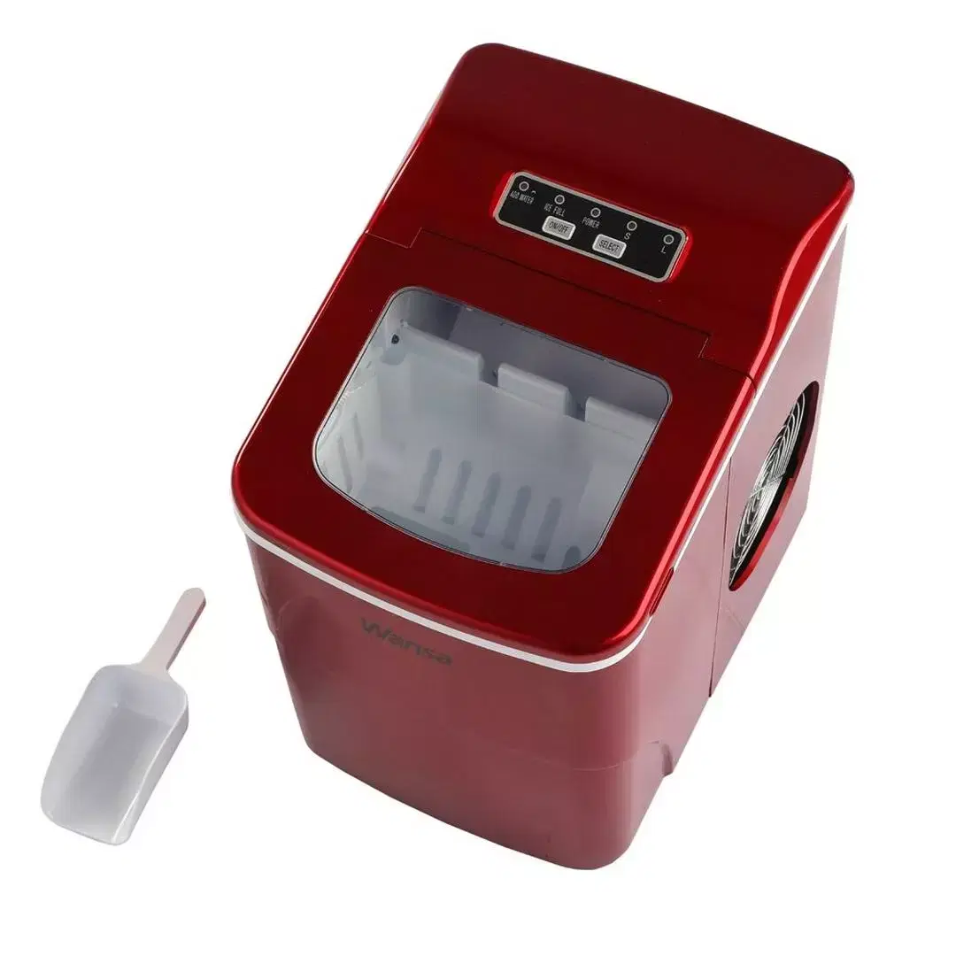 Wansa 12kg Ice Maker - HZB-12B - Red