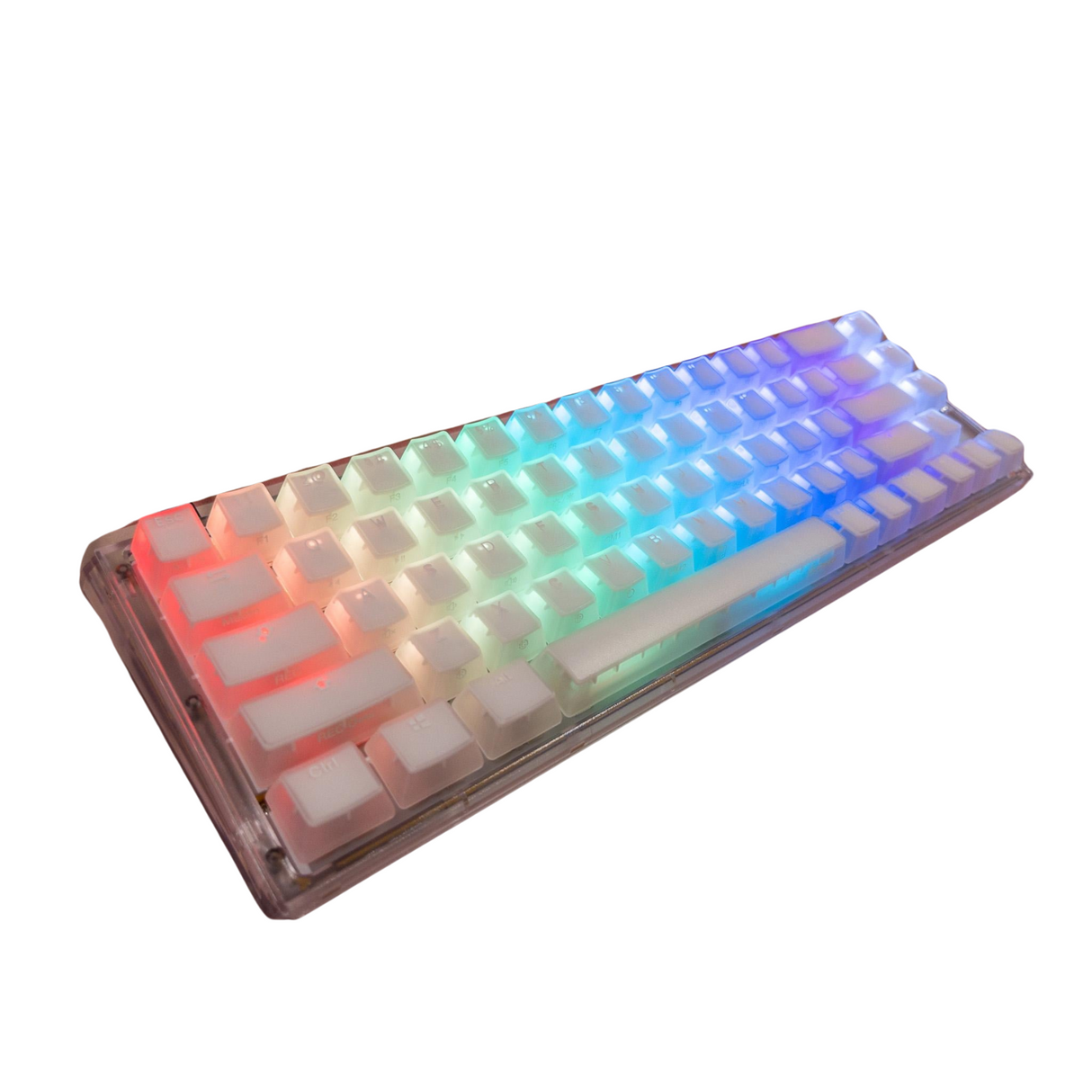 DUCKY ONE 3 SF HOT SWAP Blue Switch Cherry RGB Wired Mechanical Gaming Keyboard Arabic - Aura White