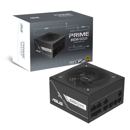 Asus Prime 850G 850W Fully modular PCle 5.1 ATX 3.1 80 Plus Gold Power Supply - Black