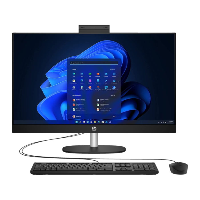 HP AIO 27-cr0013ne  i7-1355U / 8GB DDR4 Ram / 512GB SSD/ Non-Touch 27"FHD Antiglare IPS/ Integrated Intel Iris Xᵉ Graphics/ DOS / Jet Black - HD Camera / 1YW