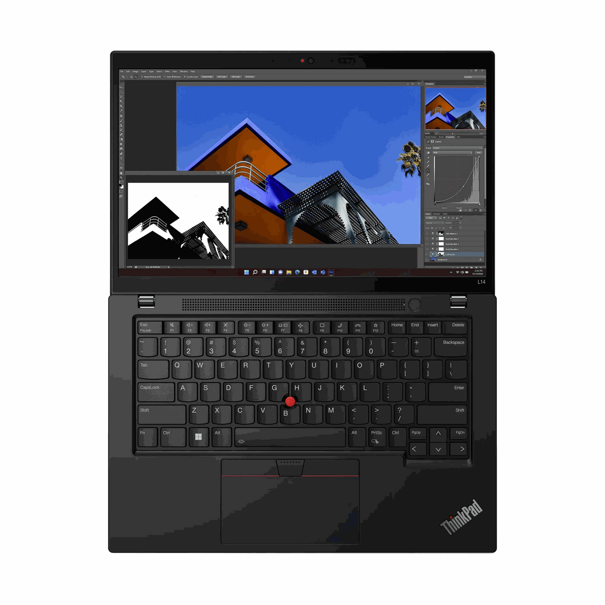 Lenovo ThinkPad L14 Gen 4 / Intel Core i7-1355U, 10C / 14"FHD (Touch) / 16GB DDR4 Ram/ 512GB M.2 NVMe SSD /Integrated Intel Iris Xe Graphics/ Eng.-Arabic / DOS / 3YW / Black