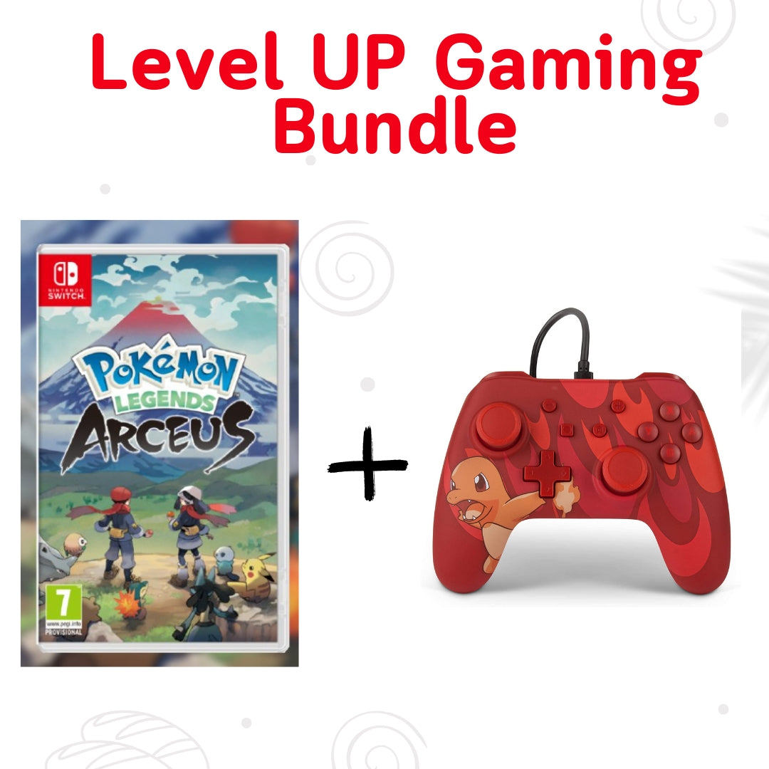Gaming Bundle:Pokémon Legends Arceus For Nintendo Switch With PowerA Pokémon Enhanced Wired Controller