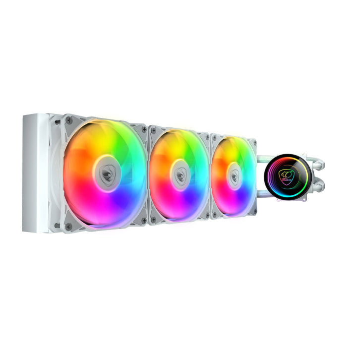Cougar Cooling Poseidon Elite ARGB 360mm AIO Liquid CPU Cooler - White