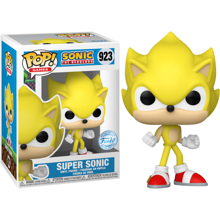 Pop, Games, Sonic, Super Sonic with Chase, Exclusive - 9.5cm