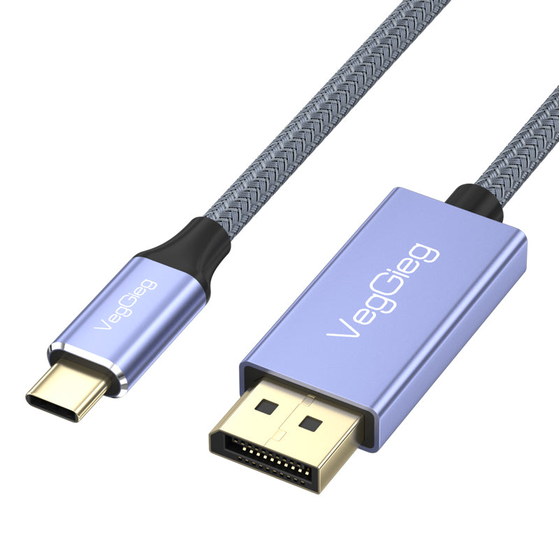 VegGieg Bi-directional Type-C to DP 8K/60Hz 4K/144Hz/120Hz M/M Converter 2 Meters Cable Model V-Z623