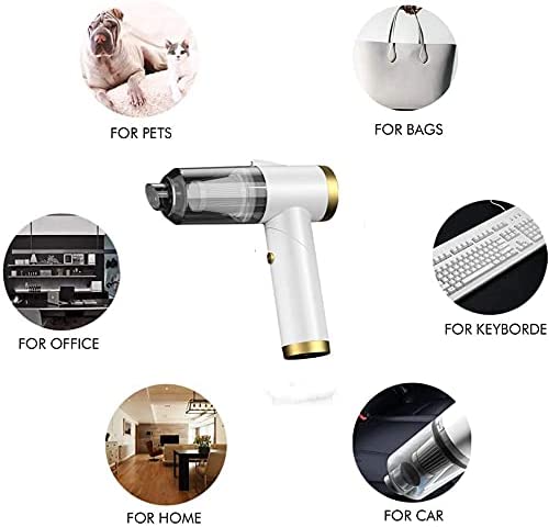 9000Pa Suction Handheld Portable Vacuum Cleaner for Car, Pets & Home