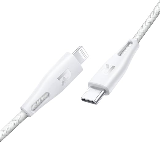 RAVPower RP-CB1018 Type-C to Lightning Cable 2m Nylon White
