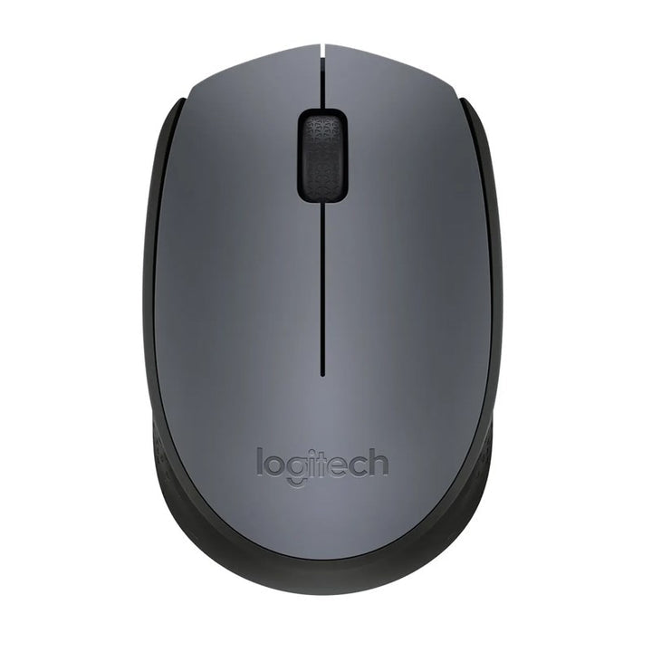 ماوس Logitech M170 اللاسلكي بعمر بطارية يصل إلى ١٢ شهرًا – رمادي