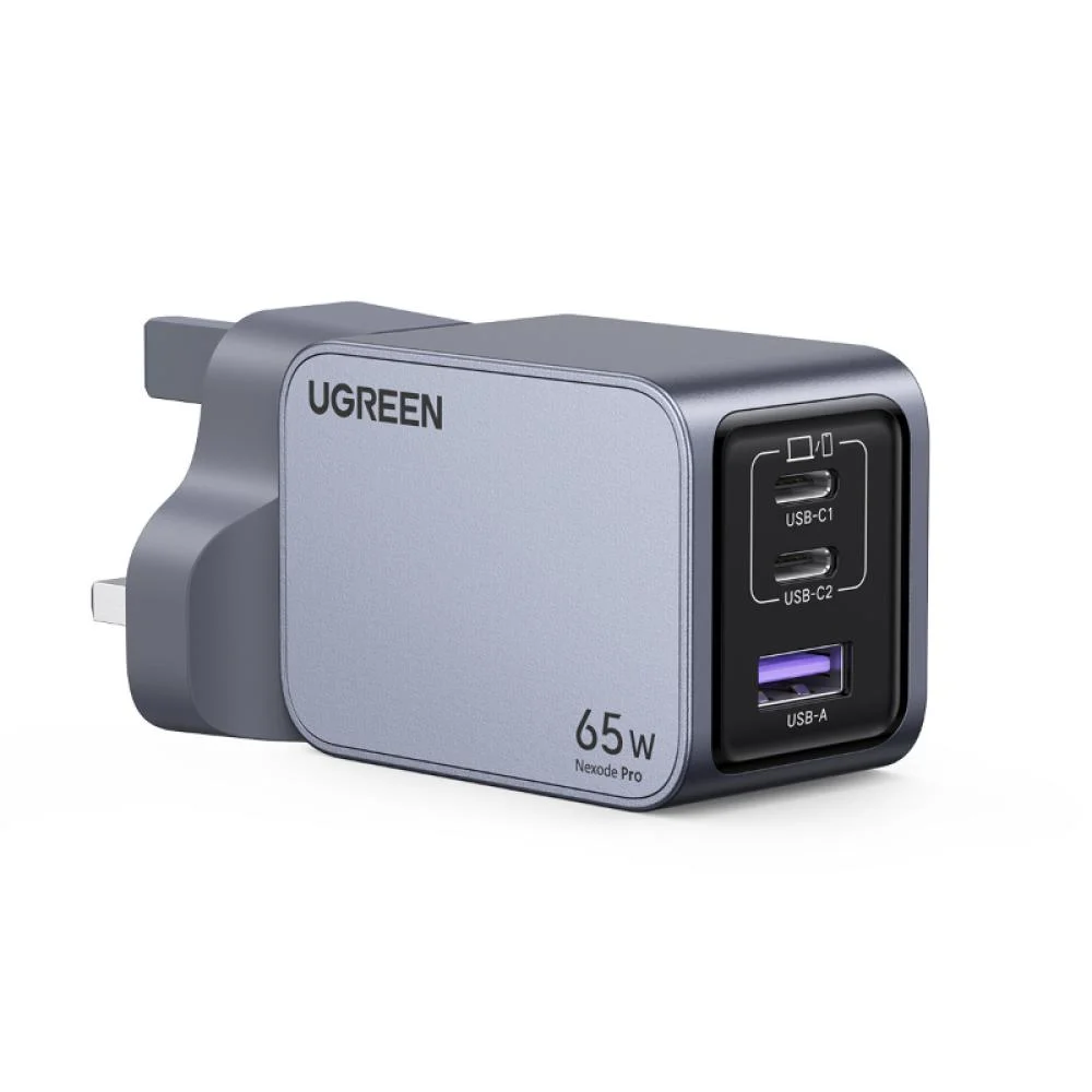 UGREEN Nexode Pro 65W 3-Port GaN Fast Charger UK 25872 X755-25872