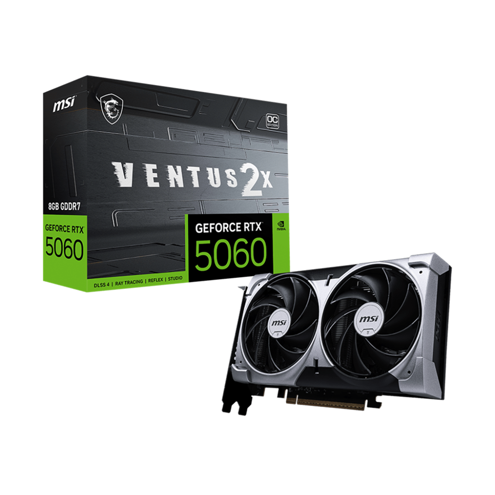 MSI GeForce RTX 5060 8G Ventus 2x OC GDDR7