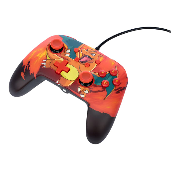 PowerA Enhanced Wired Controller for Nintendo Switch (Pokemon: Charizard Vortex)
