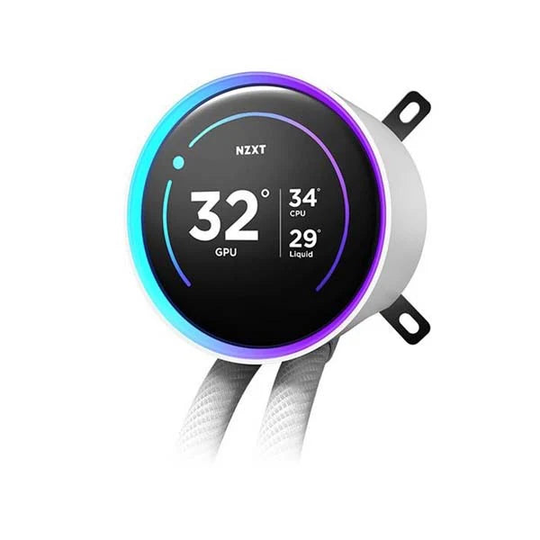 إن زي إكس تي كراكن إيليت 360 آر جي بي في2 مبرد سائل متكامل بحجم 360 مم مع شاشة آي بي إس إل سي دي مقاس 2.72 بوصة