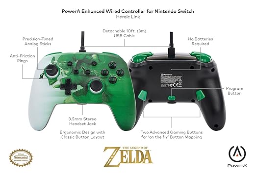 PowerA SW Enhanced Wired Controller- Heroic Link