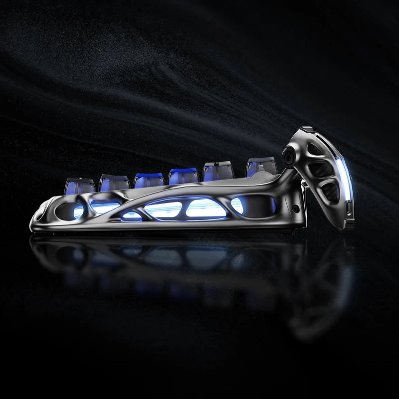 GravaStar Mercury K1 Pro 75% Wireless Mechanical Gaming Keyboard-Interstellar Silver