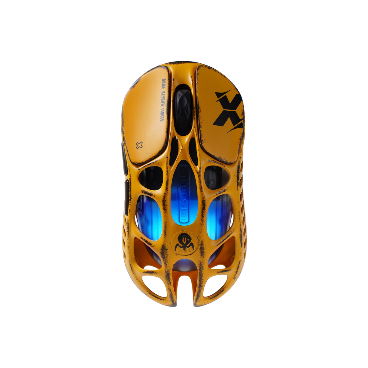 GravaStar Mercury X Wireless Gaming Mouse Special Edition - Battle Worn Yellow