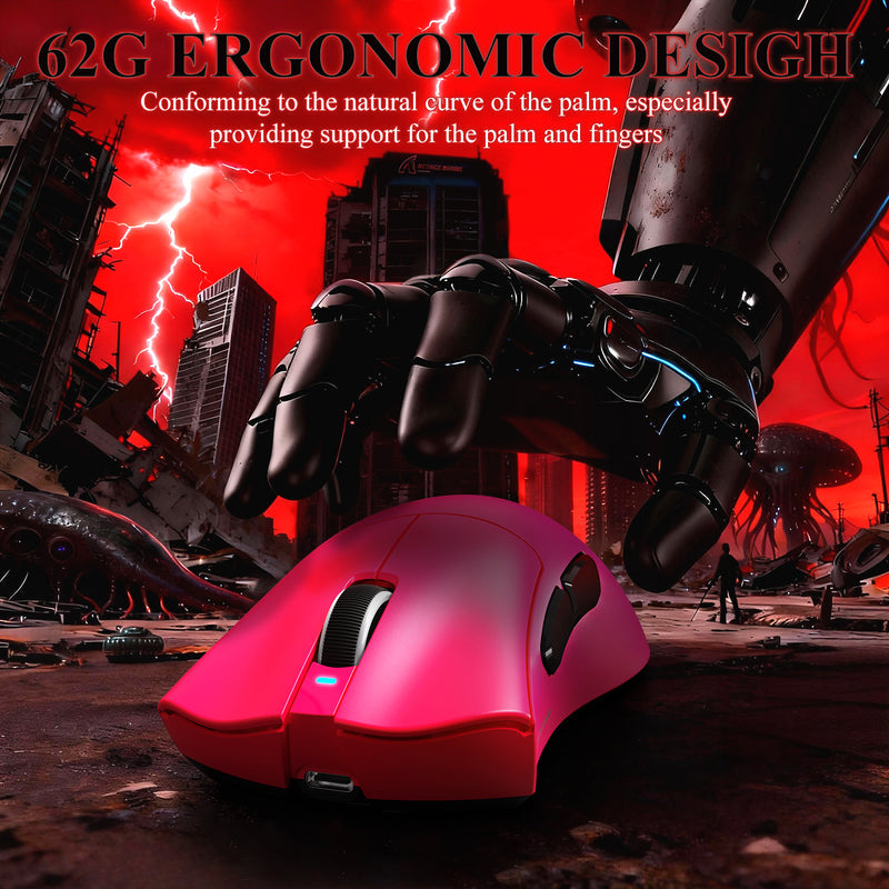 ATTACK SHARK V3PRO Ultra-Light Tri-Mode Gaming Mouse with Charging Dock Up to 25,000 DPI