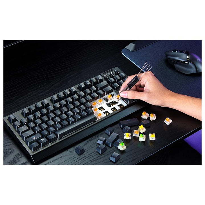 Razer BlackWidow V4 Tenkeyless HyperSpeed Wireless Hot-swappable Gaming Keyboard - Black