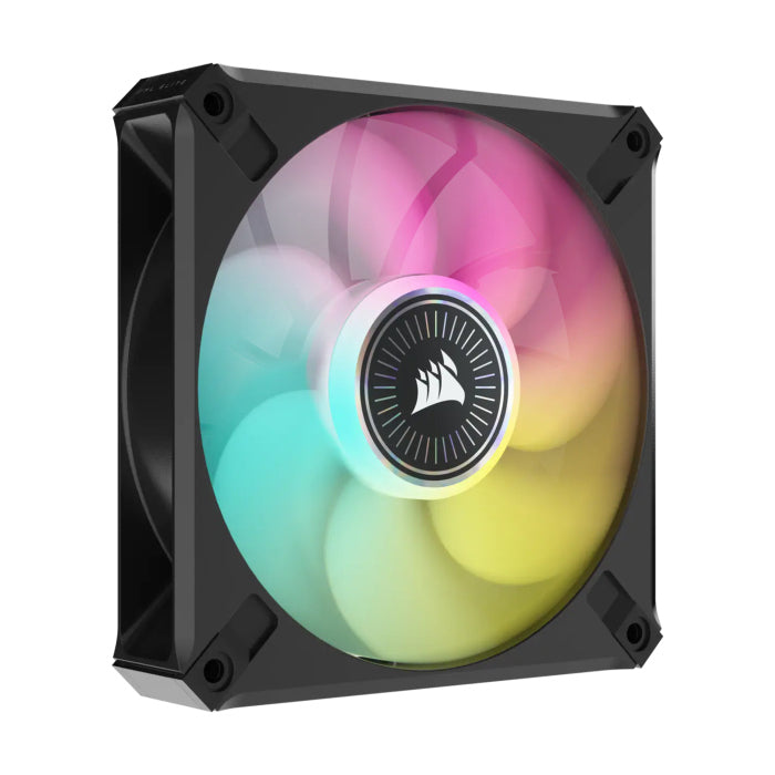 كورسير ML120 RGB إيليت مروحة مفردة ممتازة بتقنية الرفع المغناطيسي مع تقنية AirGuide - أسود