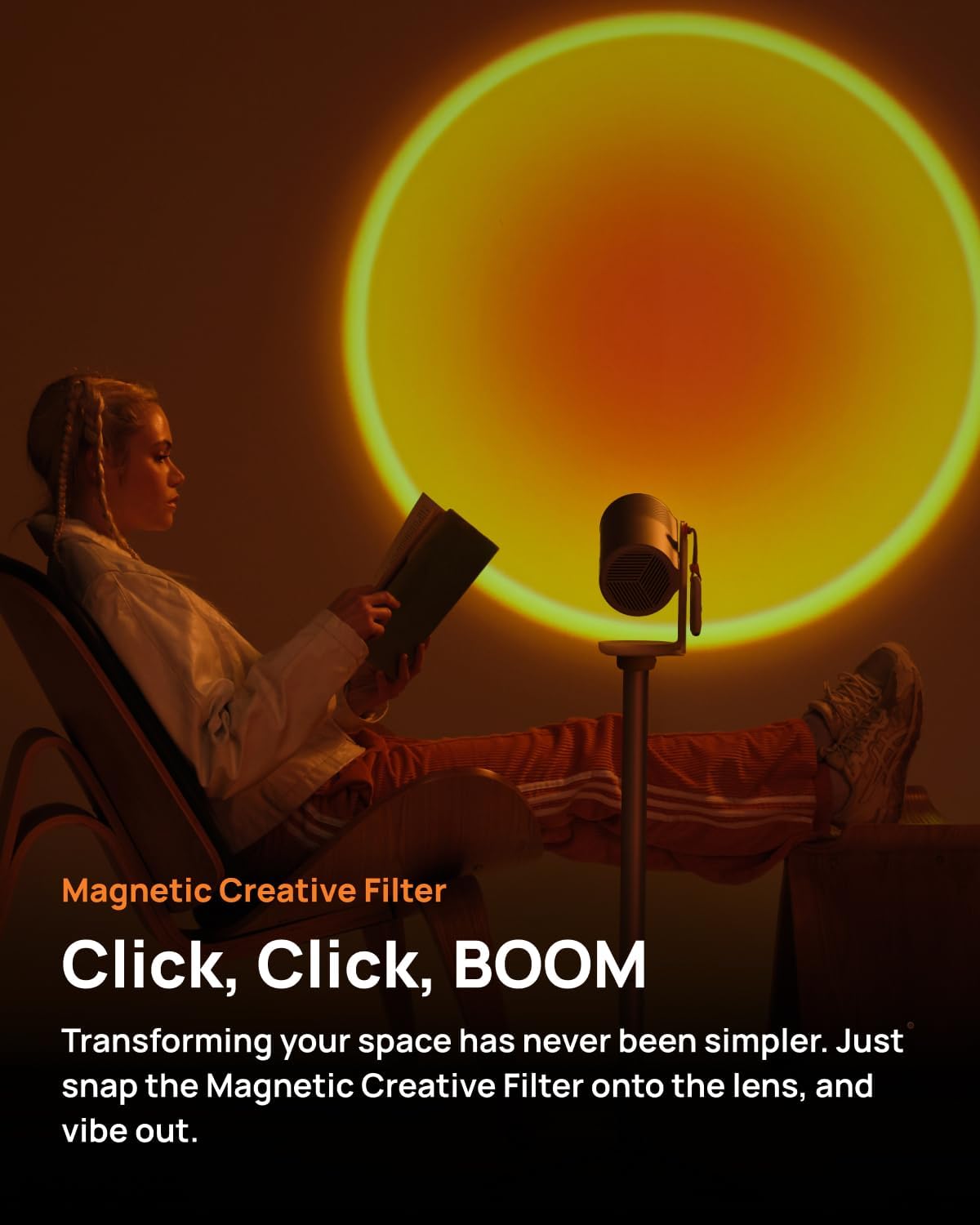 XGIMI MoGo 4 Google TV portable cinema  Type-C charge, 1080P 450 ISO Lumens, 2.5h built-in-battery
