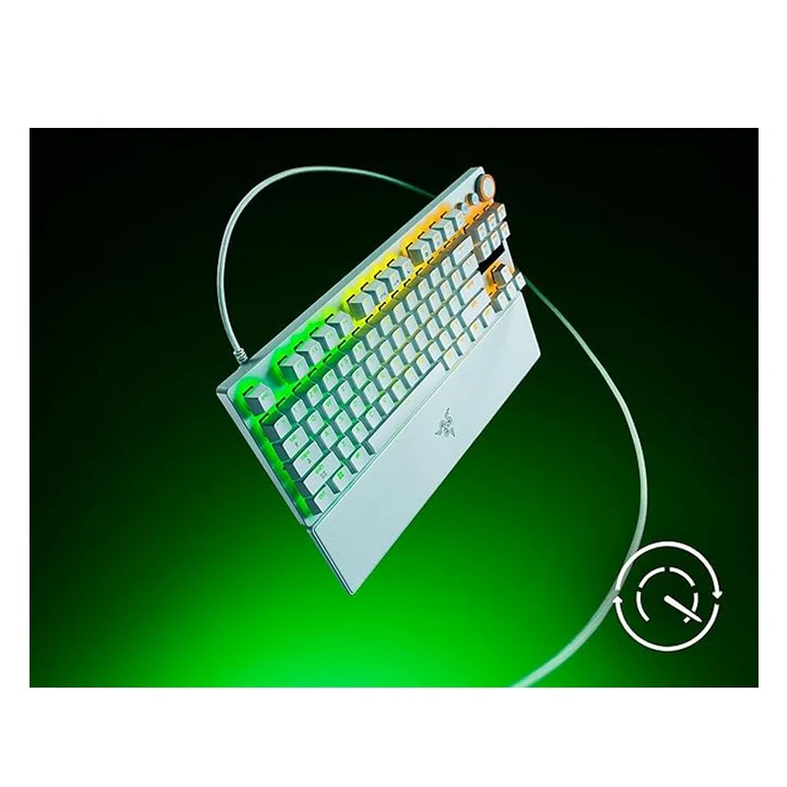 Razer Huntsman V3 Pro Tenkeyless 8KHz Analog Optical Esports Gaming Keyboard - White Edition RZ03-04981700-R3M1