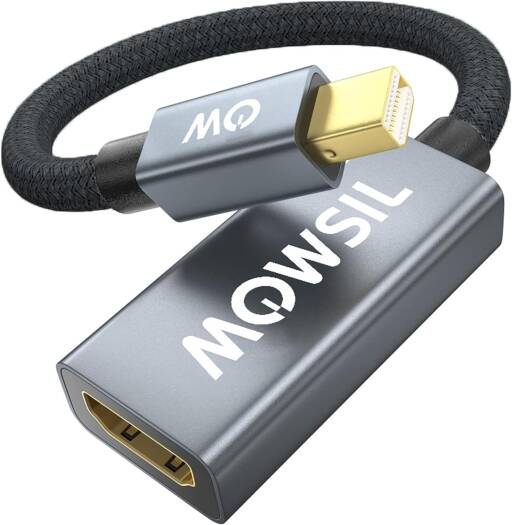 Mowsil HDMI to VGA Adapter | 1080p Full HD Plug & Play Converter for PC, Laptop, Projector & Monitor