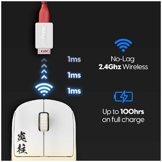 Pulsar X2 H Wireless Gaming Mouse Size 2 Kyojuro