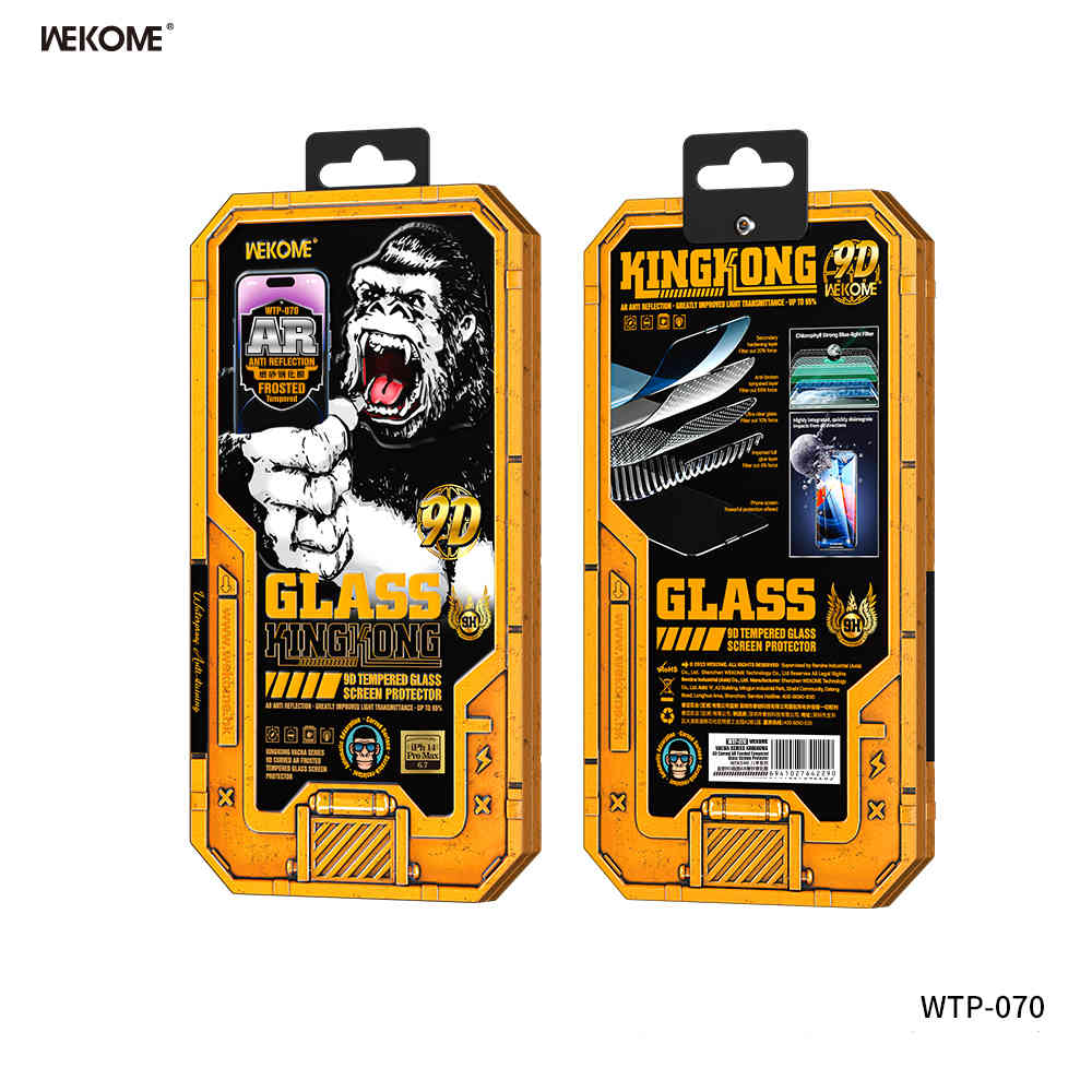 WEKOME WTP-070 Vacha Series Kingkong Screen Protector (AR Matte) - Black for Iphone 15 Pro