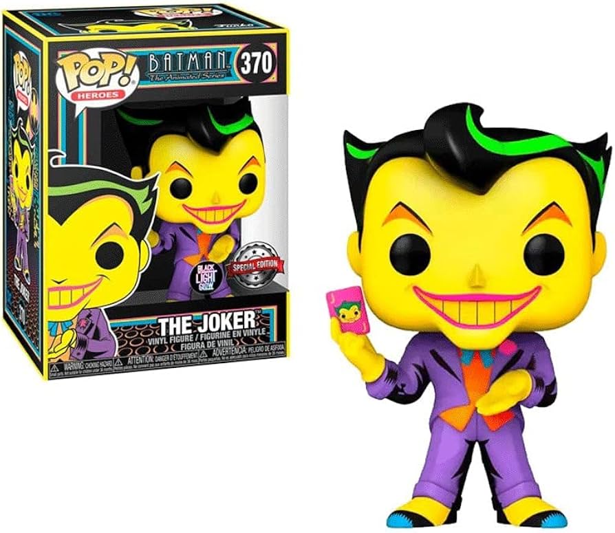 Pop! Heroes: DC - Joker (Black Light) (Exc)