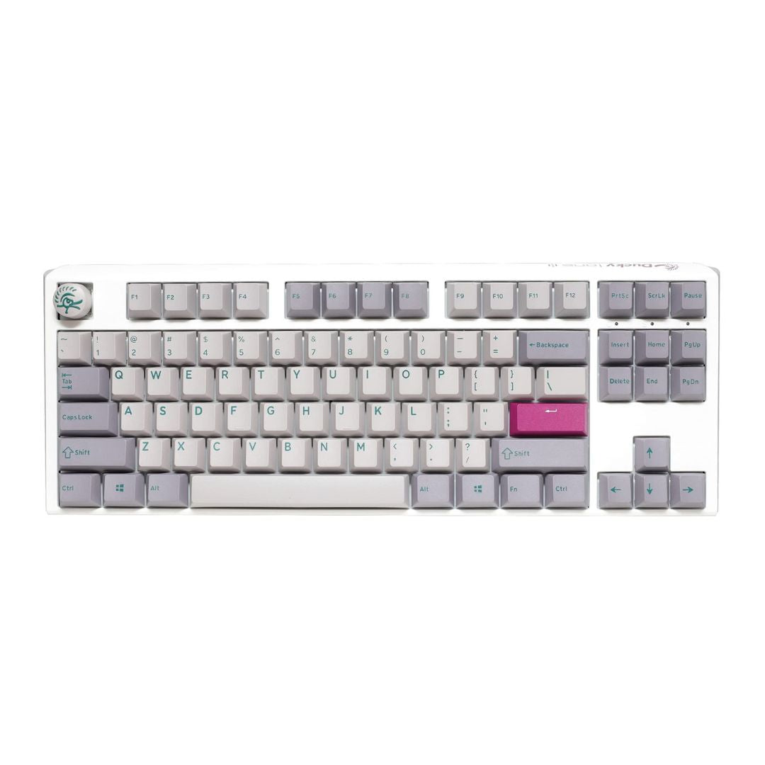 Ducky One 3 Mist Grey TKL 80% Gaming Keyboard - Cherry Red