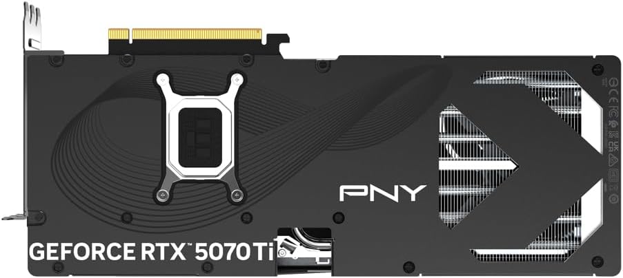 PNY NVIDIA GeForce RTX 5070 Ti OC Triple Fan Plus 16GB GDDR7 Gaming Graphic Card - Black