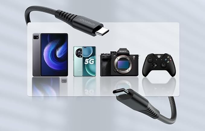 Choetech XCC-1052 240W Magnetic USB-C to USB-C Cable 1.2m - Black