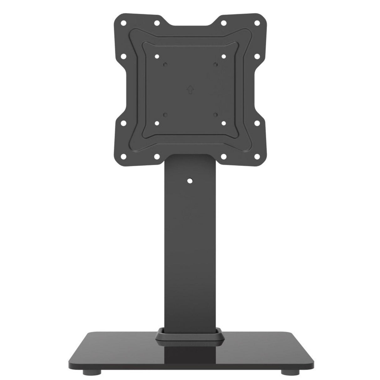 Wansa Glass Basement TV Stand, Fits 17 - 43 inches, 30kg Loading Capacity, STS02-22 - Black