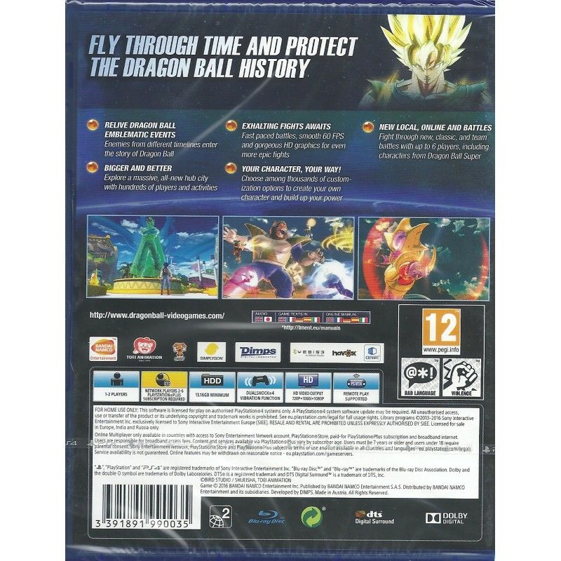 PS4 DRAGON BALL XENOVERSE 2 PAL