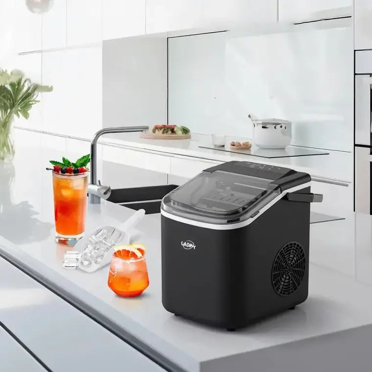 Gasny Energy Efficient Automatic Countertop Ice Maker with Fast Ice Production & Self-Cleaning Function