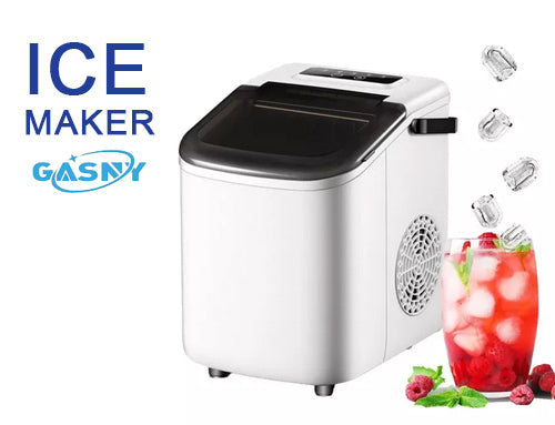 Gasny Energy Efficient Automatic Countertop Ice Maker with Fast Ice Production & Self-Cleaning Function