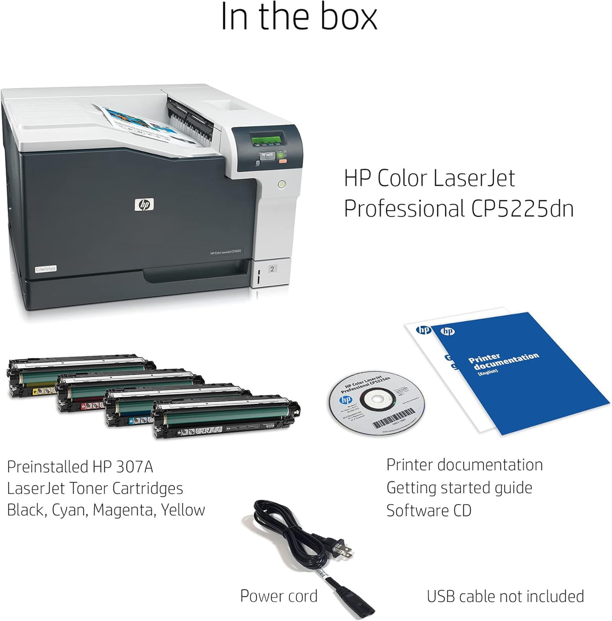 HP Pro CP5225dn- 20ppm / 600dpi / A3 / USB / LAN / Color Laser - Printer