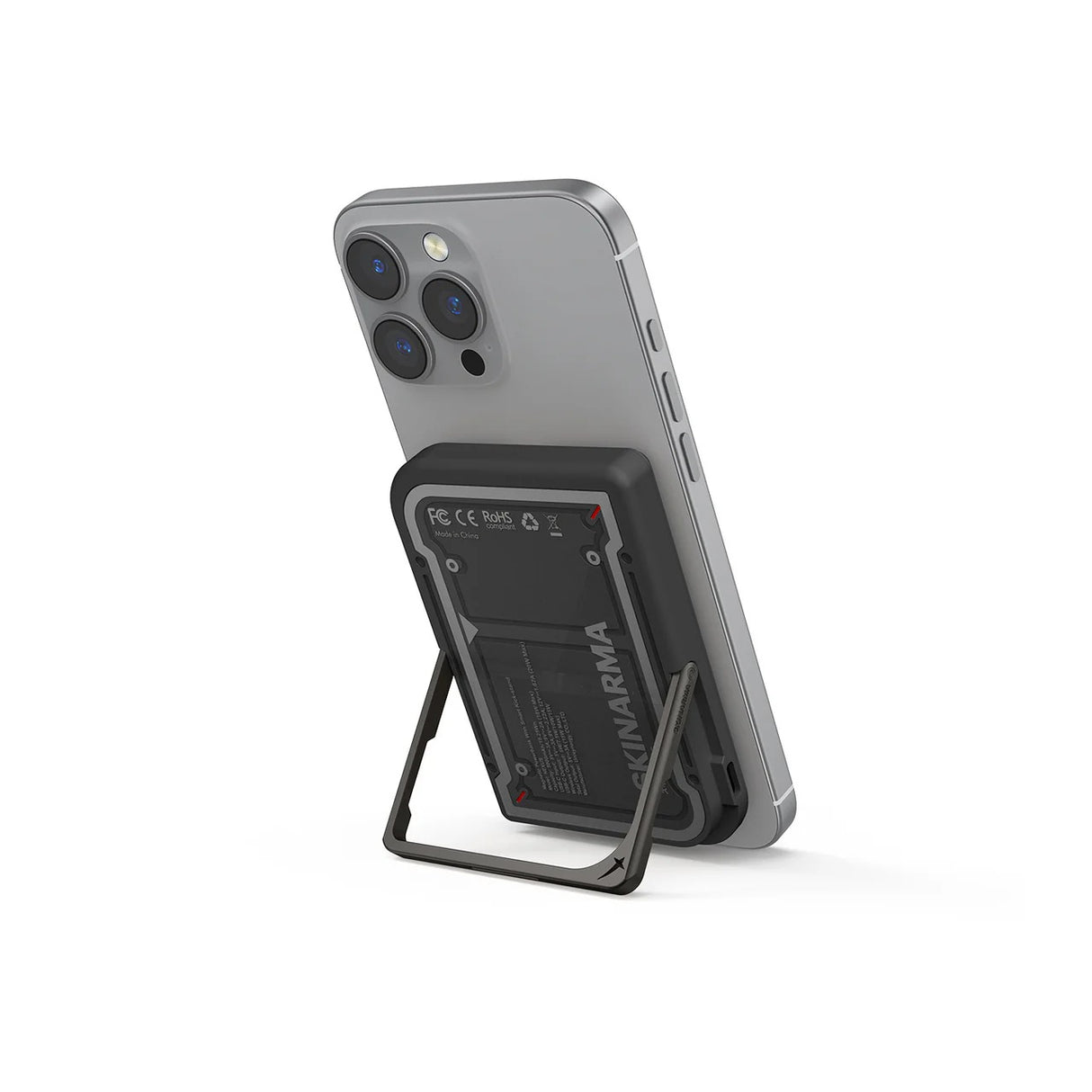 SKINARMA MAGNETIC POWERBANK WITH SMART KICK-STAND 5000 MAH 20W USB-C PD NEXUS MECHA-BLACK