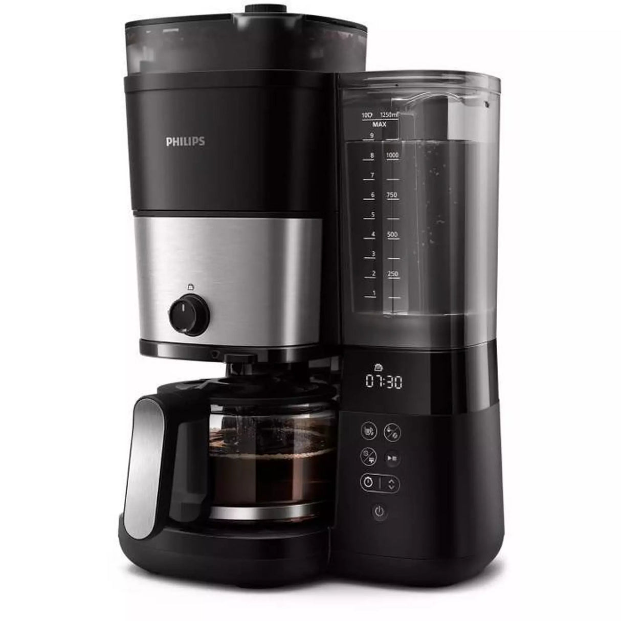 فيليبس All-in-1 Brew ماكينة قهوة، 1.25 لتر، HD7900/50 – أسود
