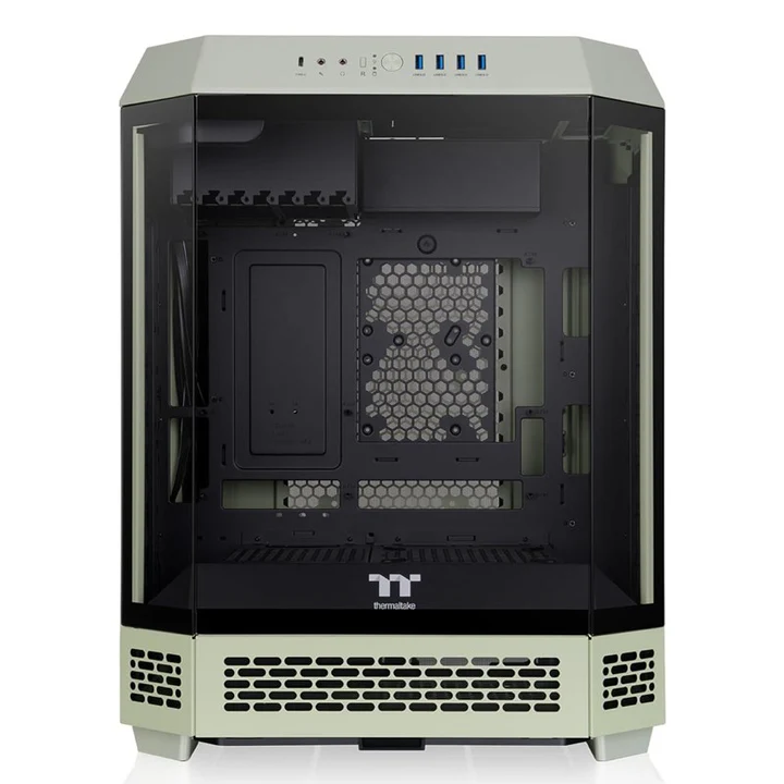 Thermaltake The Tower 600 ATX Mid Tower Gaming PC Case - Matcha Green (2 PWM Fans Included)