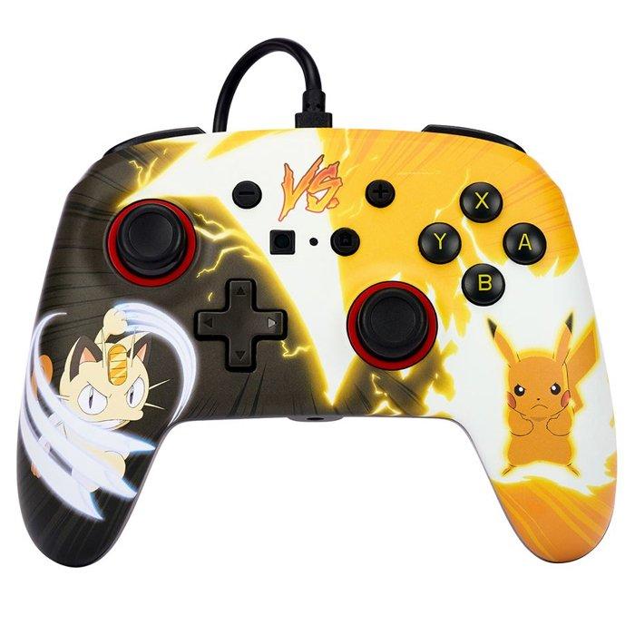 POWER A ENHANCED WIRED CONTROLLER For Nintendo Switch - Pikachu Vs Meowth