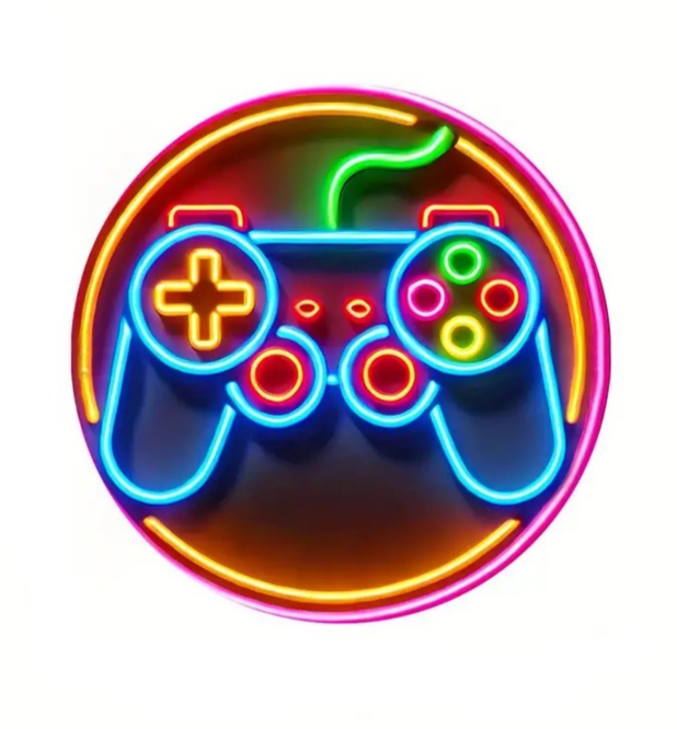 Gaming Neon Light " Joystic Large - 10" Size 20 x 20 CM