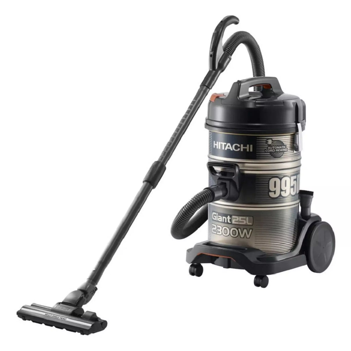 Hitachi Drum Vacuum Cleaner, 2300W, CV-995HCACGBGCM - Black & Gold