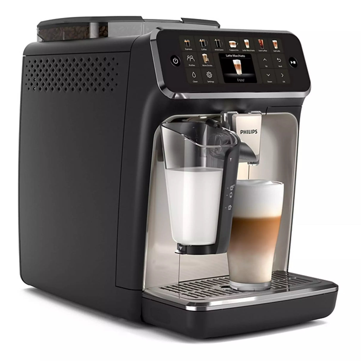 Philips Series 5500 Fully Automatic Espresso Machine, 1.8L, 1500W, EP5547/90 – Grey
