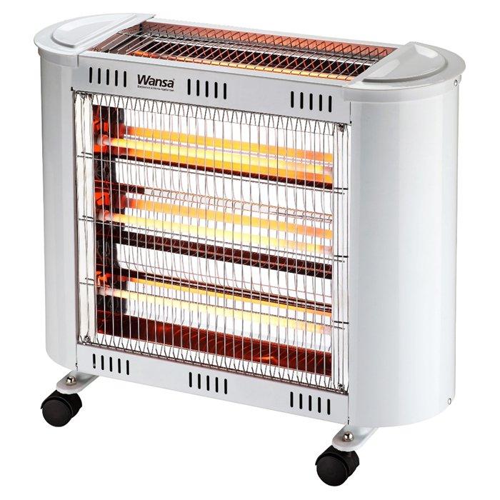 Wansa 4 Lamps Halogen Heater, LX-2800LR – White